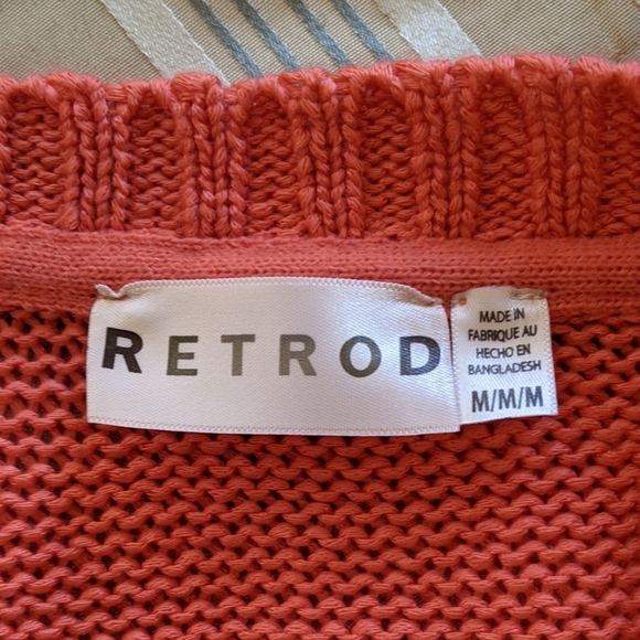 🚩2 for $15- Retrod Orange Sweater - Picture 4 of 4